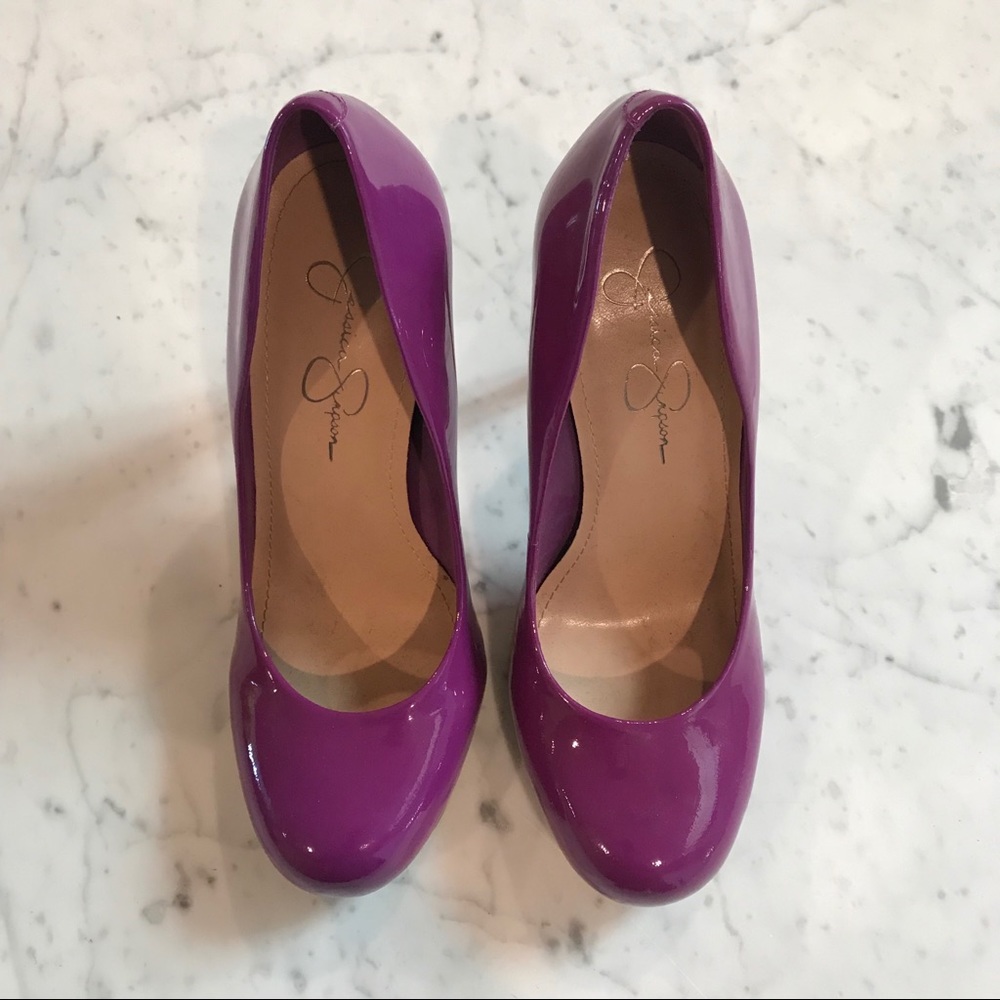 Hot purple Patent Leather Jessica Simpson Pumps